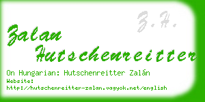 zalan hutschenreitter business card