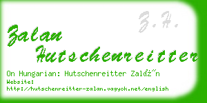 zalan hutschenreitter business card